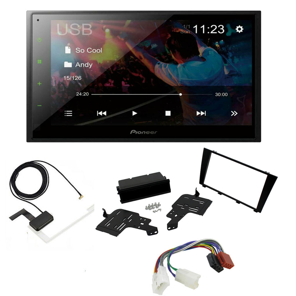 Lexus Pioneer 6.8" Double Din Bluetooth WebLink USB DAB Radio Upgrade Kit