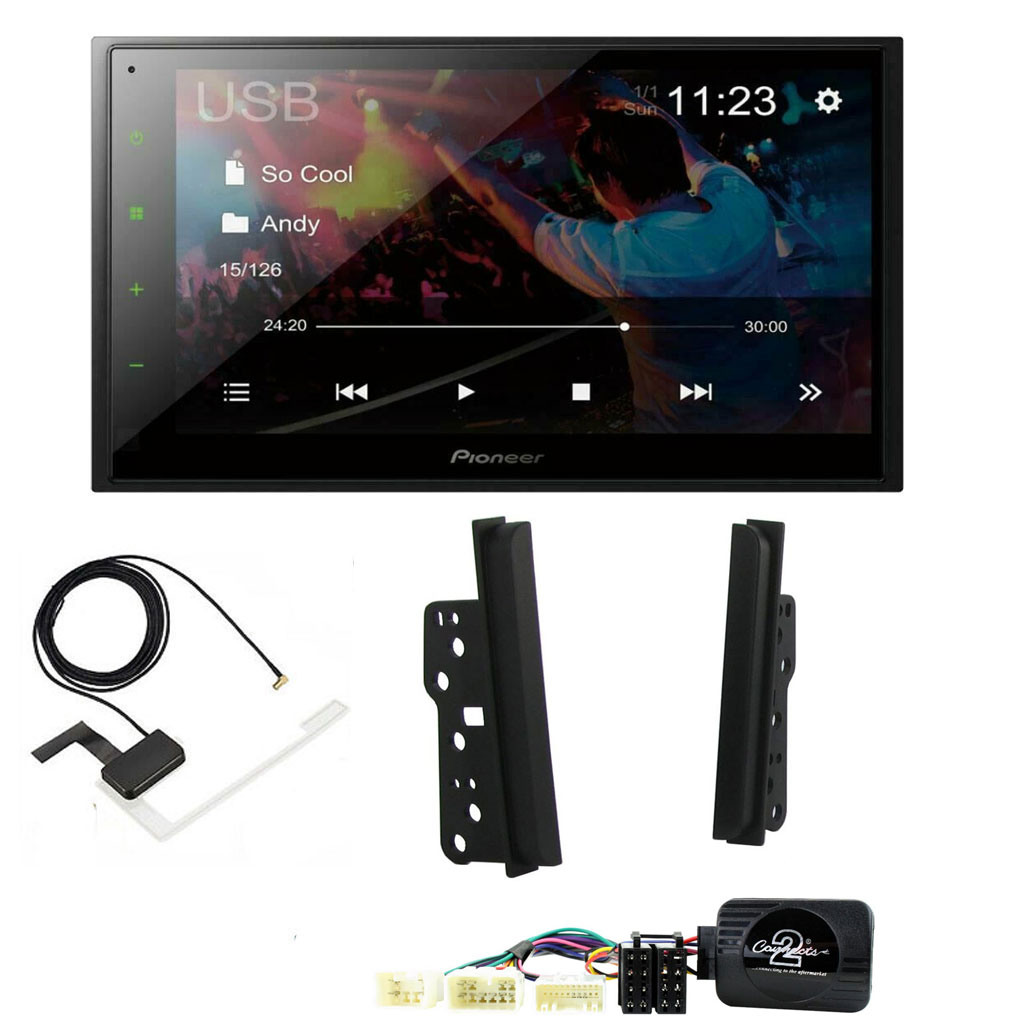 Toyota Alphard 2002 - 2008 Pioneer 6.8" Double Din Bluetooth WebLink USB DAB Radio Upgrade Kit