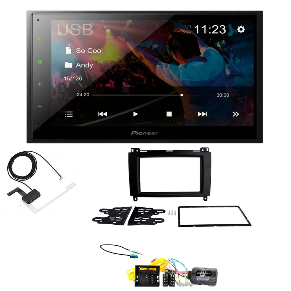 Mercedes Vito Pioneer 6.8" Screen Bluetooth iPod iPhone WebLink USB DAB Radio Upgrade Kit