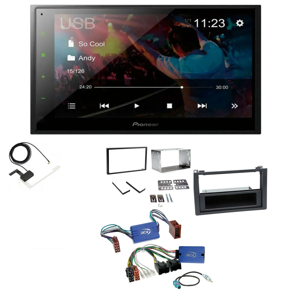 Saab 9-3 2006-2014 Pioneer 6.8" Screen Bluetooth iPod iPhone WebLink USB DAB Radio Upgrade Kit