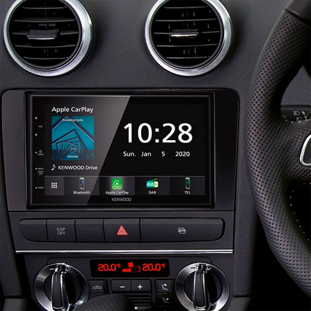 Audi A3 2003 2012 Kenwood DMX5020DABS Double Din DAB Radio