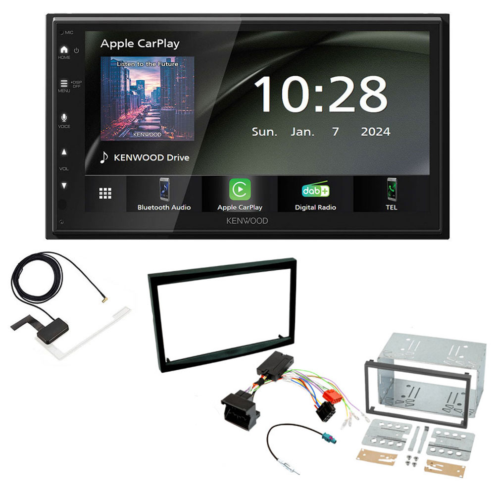 Kenwood DMX6523DABS + Aerial + FK-743-SWC Peugeot DMX6523DABS + Aerial + FK-743-SWC