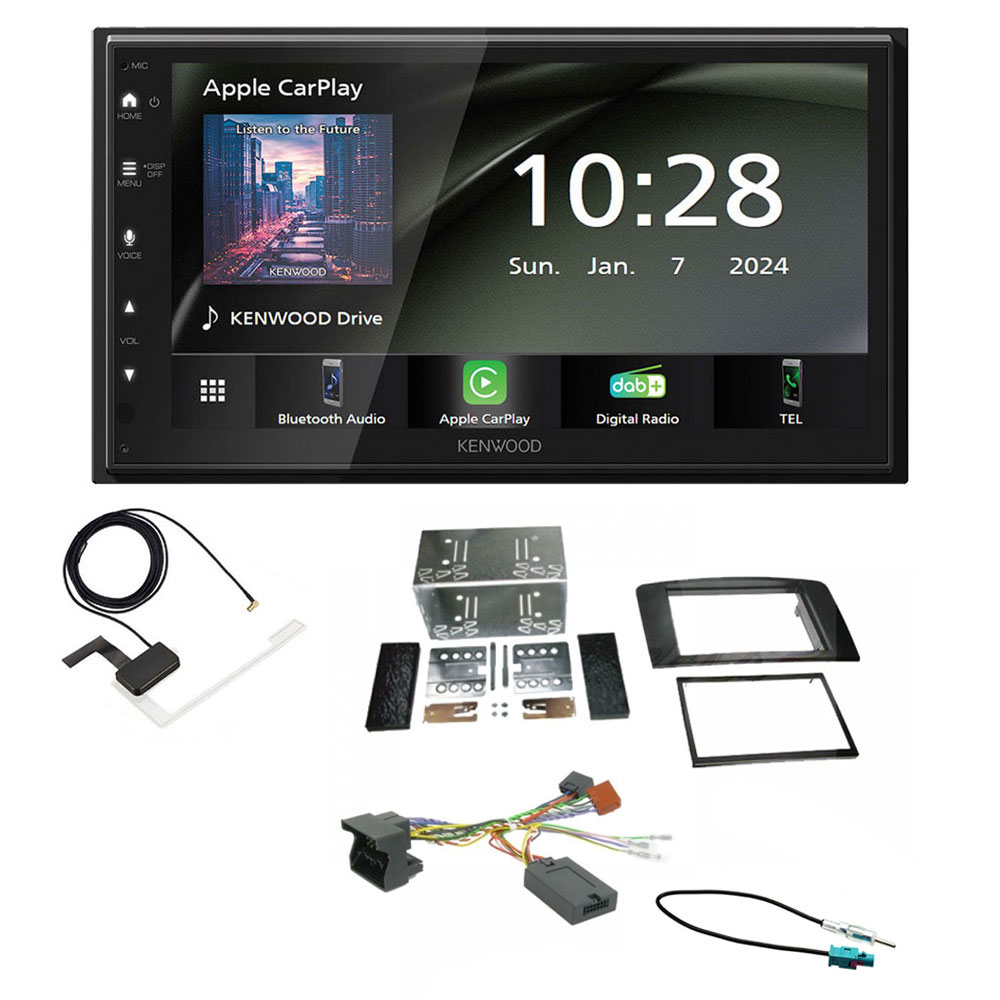 DMX6523DABS + Aerial + FKIT-MERCEDES-09