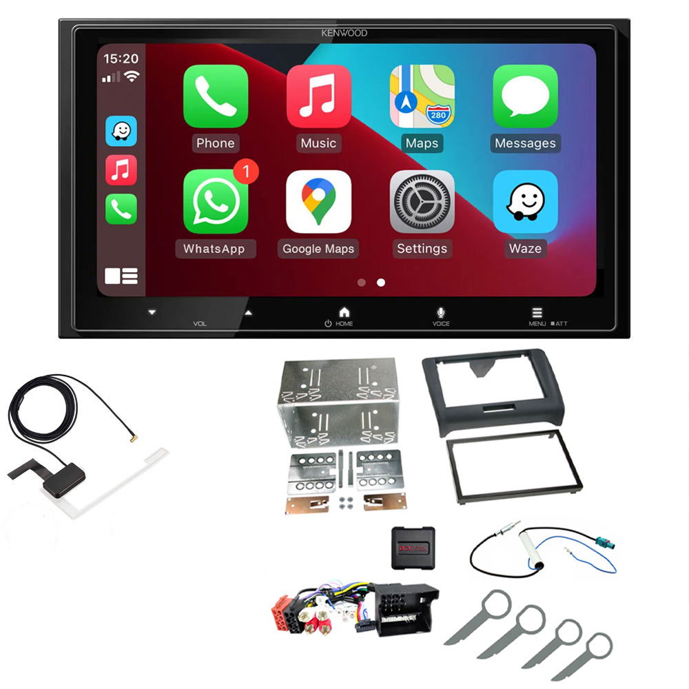 Audi TT Kenwood Wireless Apple CarPlay Android Auto DAB Stereo Upgrade Kit Audi TT Kenwood Wireless Apple CarPlay Android Auto DAB Stereo Upgrade Kit