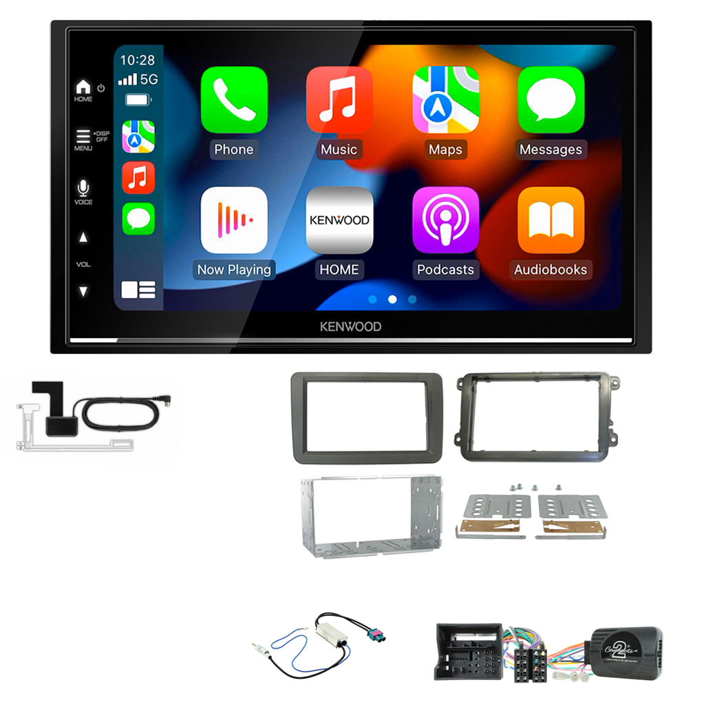 Volkswagen Kenwood DMX7722DABS 6.8" Wireless Apple CarPlay Android Auto DAB Stereo Upgrade Kit