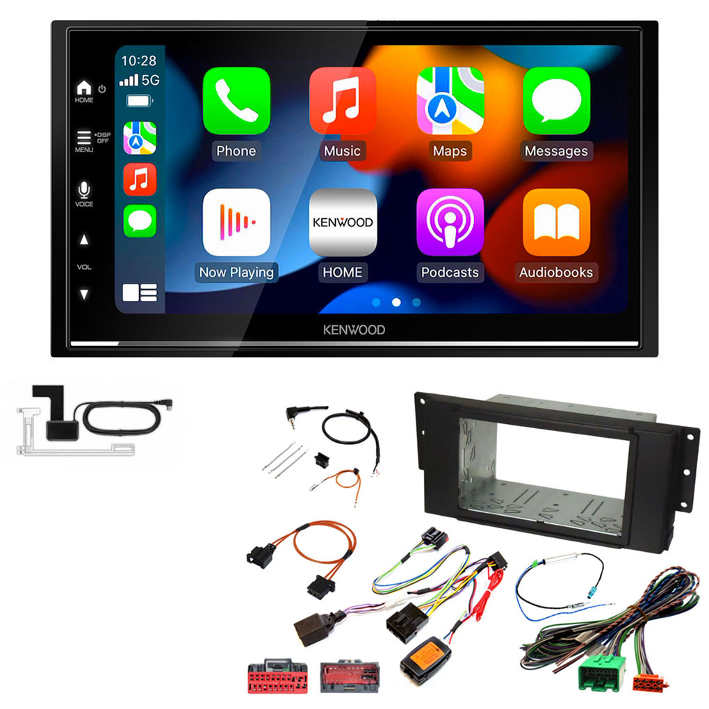 Land Rover Kenwood DMX7722DABS Wireless Apple CarPlay Android Auto DAB Stereo Upgrade Kit