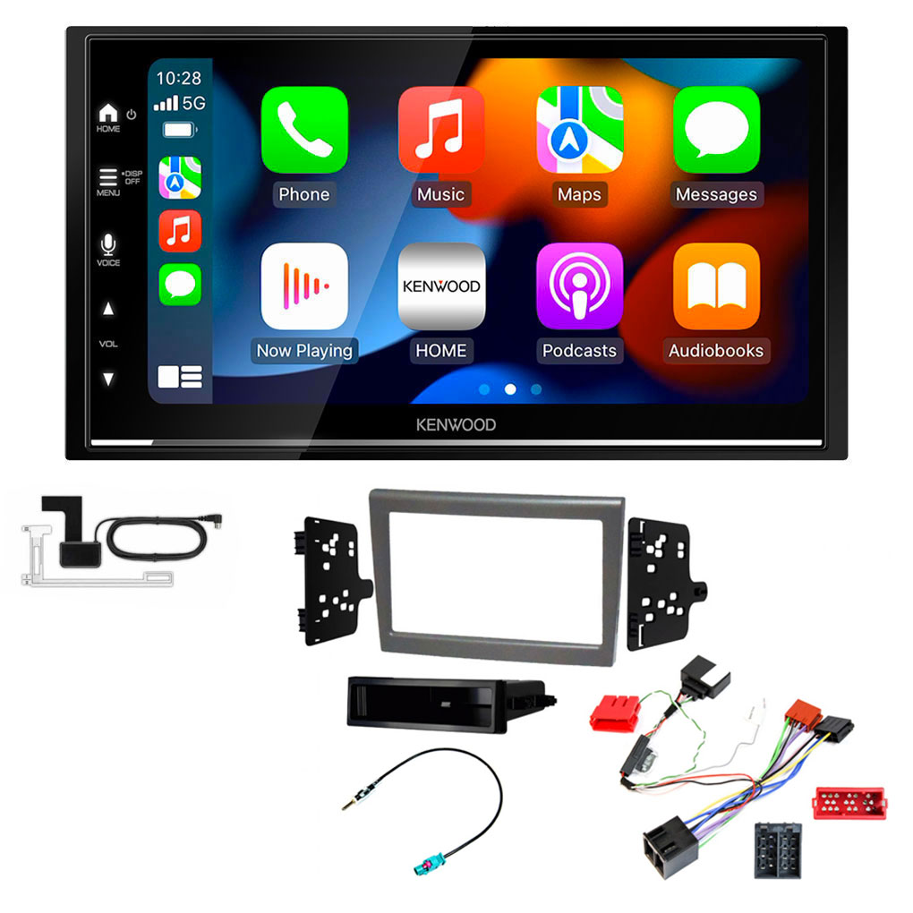 Porsche 911, Boxster, Cayman Kenwood DMX7722DABS Wireless Apple CarPlay Android Auto DAB Stereo Upgrade Kit
