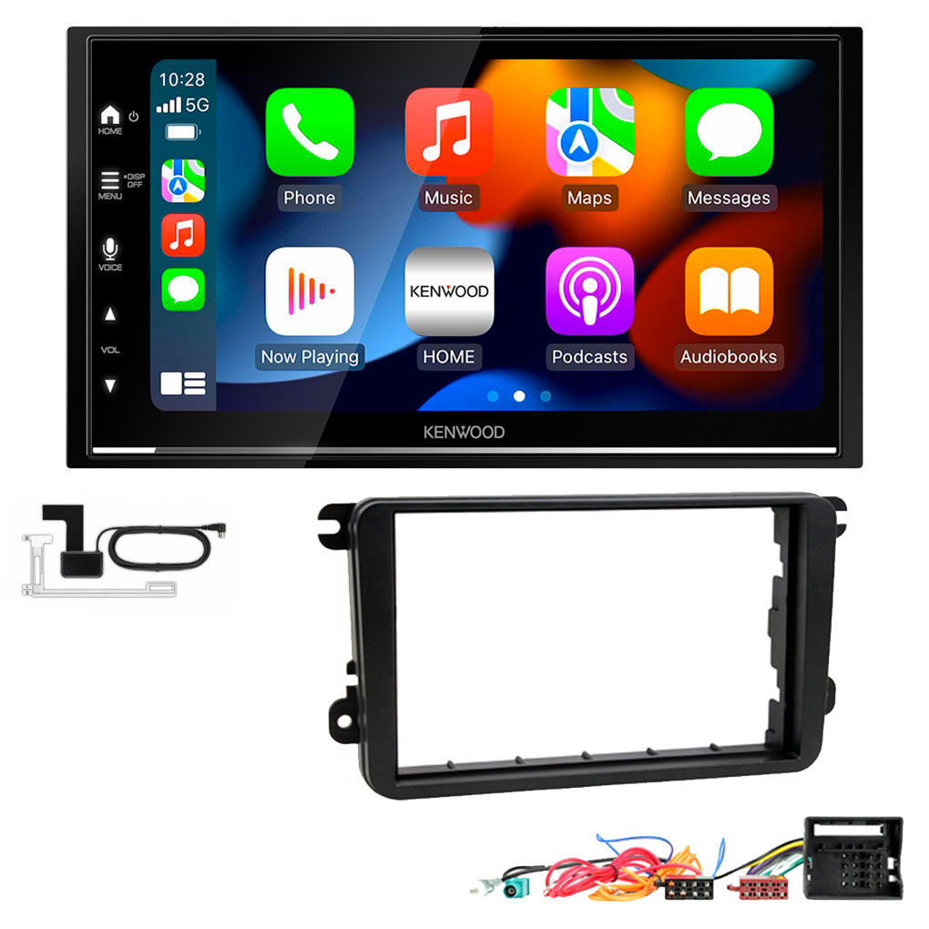 Volkswagen Kenwood DMX7722DABS Wireless Apple CarPlay Android Auto DAB Stereo Upgrade Kit