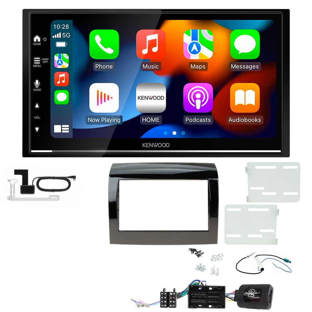 Fiat Ducato 2015-2021 Kenwood DMX7722DABS Wireless Apple CarPlay Android Auto DAB Stereo Upgrade Kit