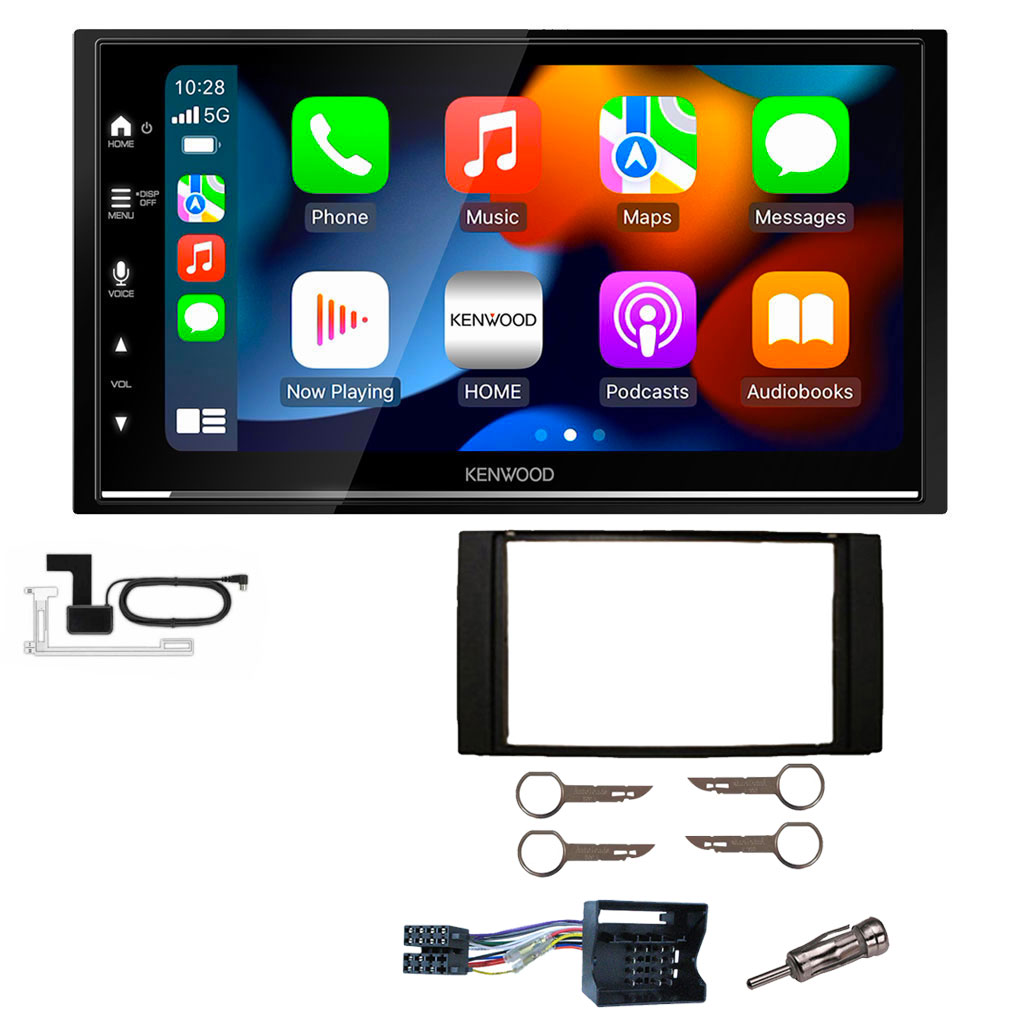 Ford Focus C-Max, S-Max, Galaxy, Transit Connect Kenwood Wireless Apple CarPlay Android Auto DAB Stereo Upgrade Kit
