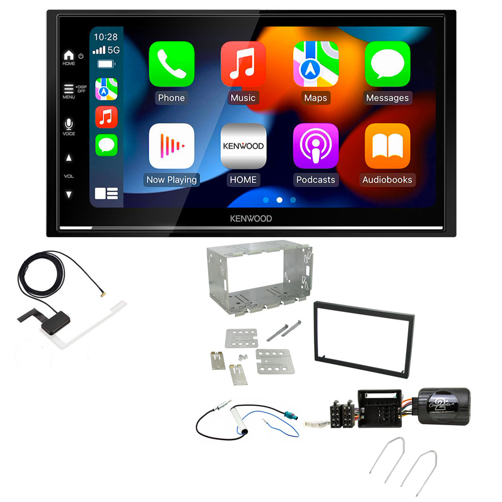 Citroen C2, C3 Kenwood DMX7722DABS Wireless Apple CarPlay Android Auto DAB Stereo Upgrade Kit