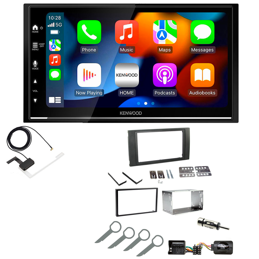 Ford Focus, Fiesta, Transit Kenwood DMX7722DABS Wireless Apple CarPlay Android Auto DAB Stereo Upgrade Kit