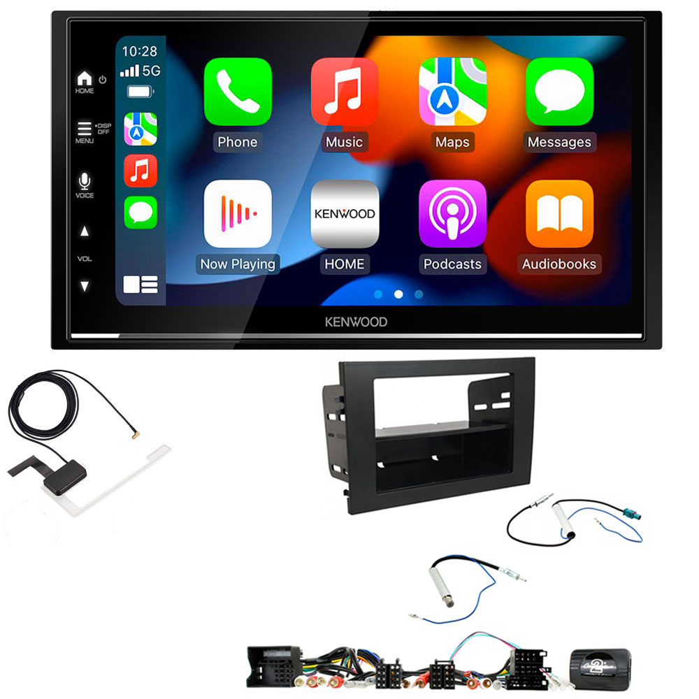 Audi A4 2001 - 2008 Kenwood DMX7722DABS Wireless Apple CarPlay Android Auto DAB Stereo Upgrade Kit