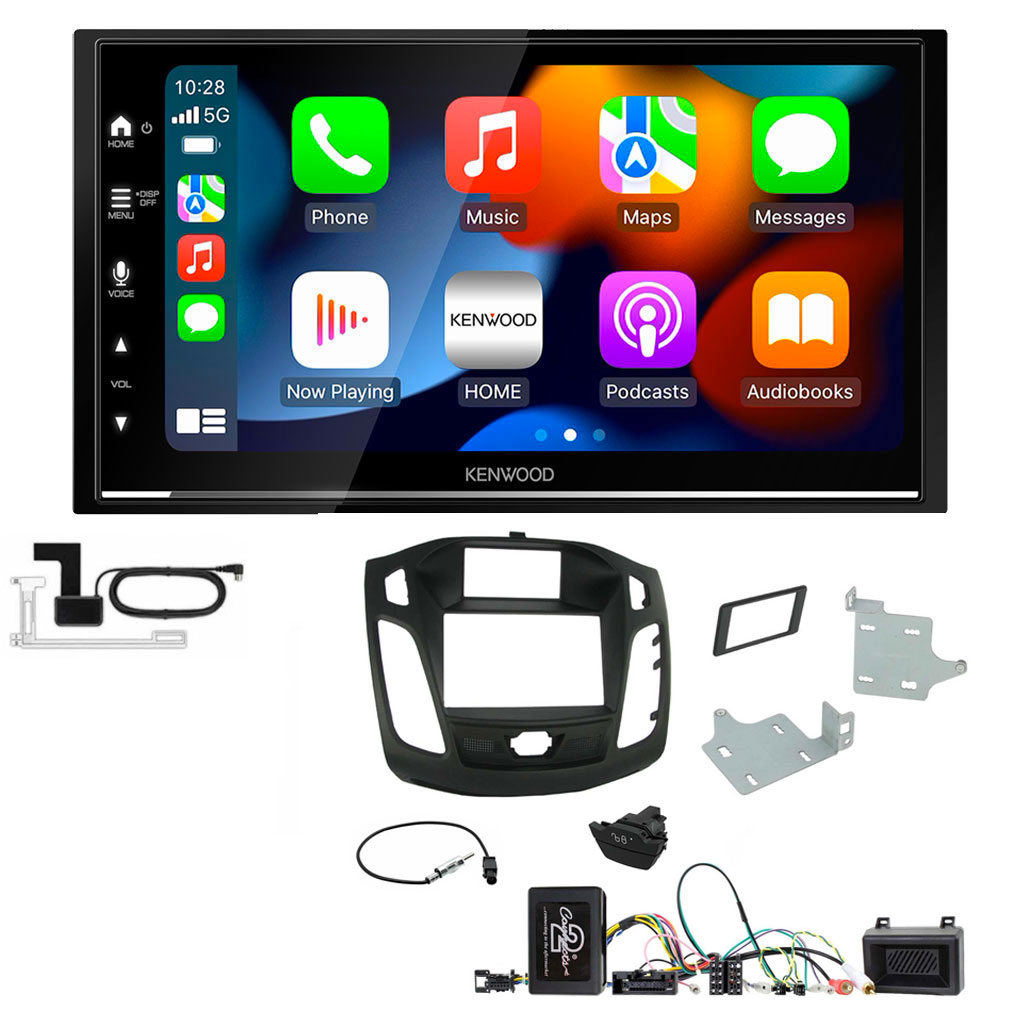 Ford Focus 2011 - 2015 Kenwood DMX7722DABS Wireless Apple CarPlay Android Auto DAB Stereo Upgrade Kit