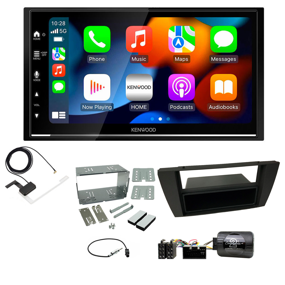 Jaguar S-Type, X-Type Kenwood DMX7722DABS Wireless Apple CarPlay Android Auto DAB Stereo Upgrade Kit