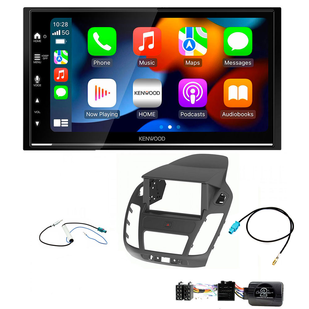 Ford Transit Connect MK2 FL Kenwood DMX7525DAB Wireless Apple CarPlay Android Auto DAB Stereo Upgrade Kit Ford Transit Connect MK2 FL Kenwood DMX7525DAB Wireless Apple CarPlay Android Auto DAB Stereo Upgrade Kit