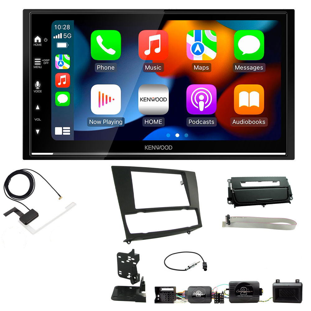 BMW 3 Series 2005 - 2012 Kenwood DMX7722DABS Wireless Apple CarPlay Android Auto DAB Stereo Upgrade Kit
