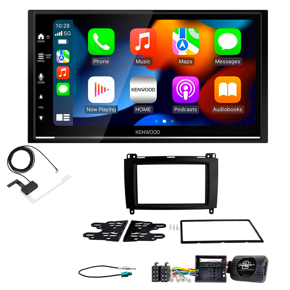 Mercedes A B Class, Sprinter, Vito, Viano Kenwood DMX7722DABS Wireless Apple CarPlay DAB Stereo Upgrade Kit