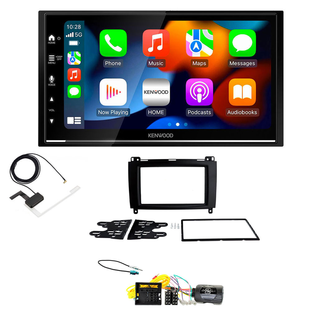 Mercedes Vito 2015 Onwards Kenwood DMX7722DABS Wireless Apple CarPlay DAB Stereo Upgrade Kit