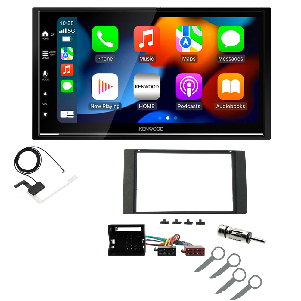 Ford Focus C-Max, S-Max, Galaxy, Transit Connect Kenwood Wireless Apple CarPlay Android Auto DAB Stereo Upgrade Kit