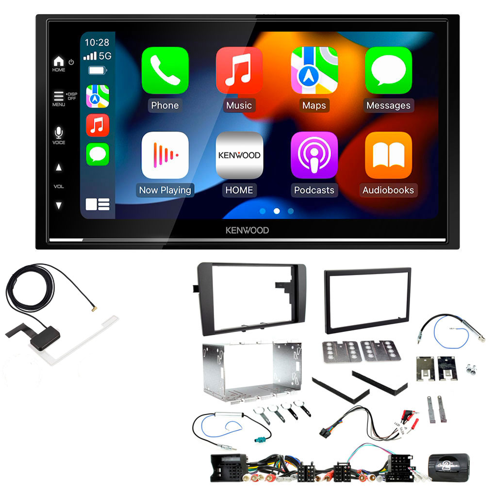Audi A3 2003 - 2012 Kenwood DMX7722DABS Wireless Apple CarPlay Android Auto DAB Stereo Upgrade Kit