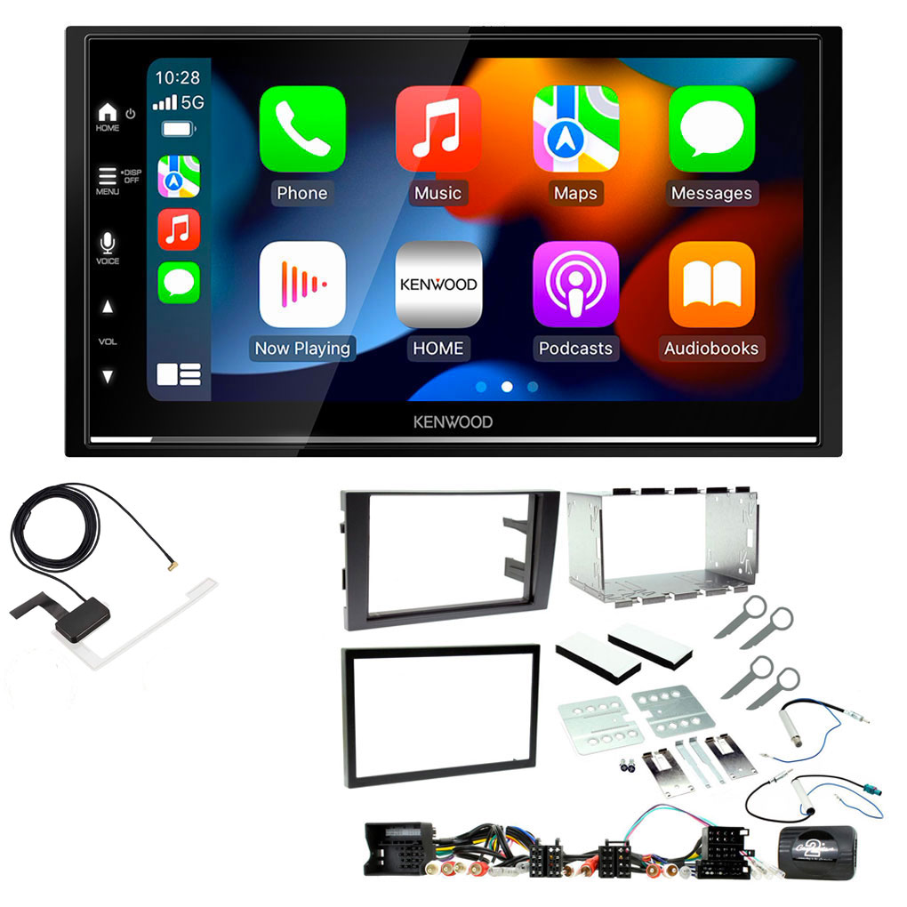 Audi A4 2001 - 2008 Kenwood DMX7722DABS Wireless Apple CarPlay Android Auto DAB Stereo Upgrade Kit