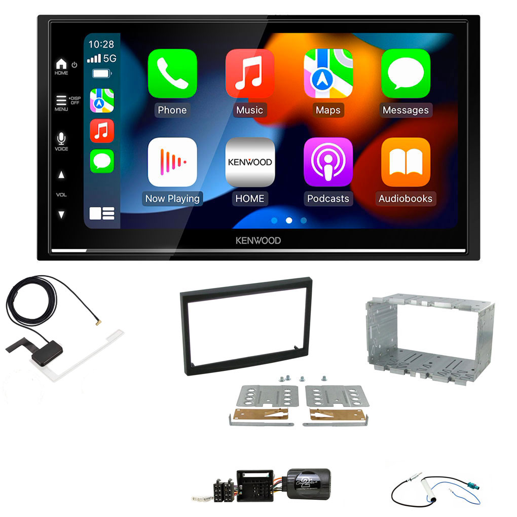 Citroen C2, C3 Kenwood DMX7722DABS Wireless Apple CarPlay Android Auto DAB Stereo Upgrade Kit