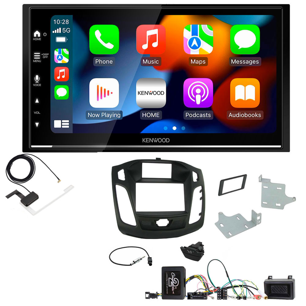 Ford Focus 2011 - 2015 Kenwood DMX7722DABS Wireless Apple CarPlay Android Auto DAB Stereo Upgrade Kit