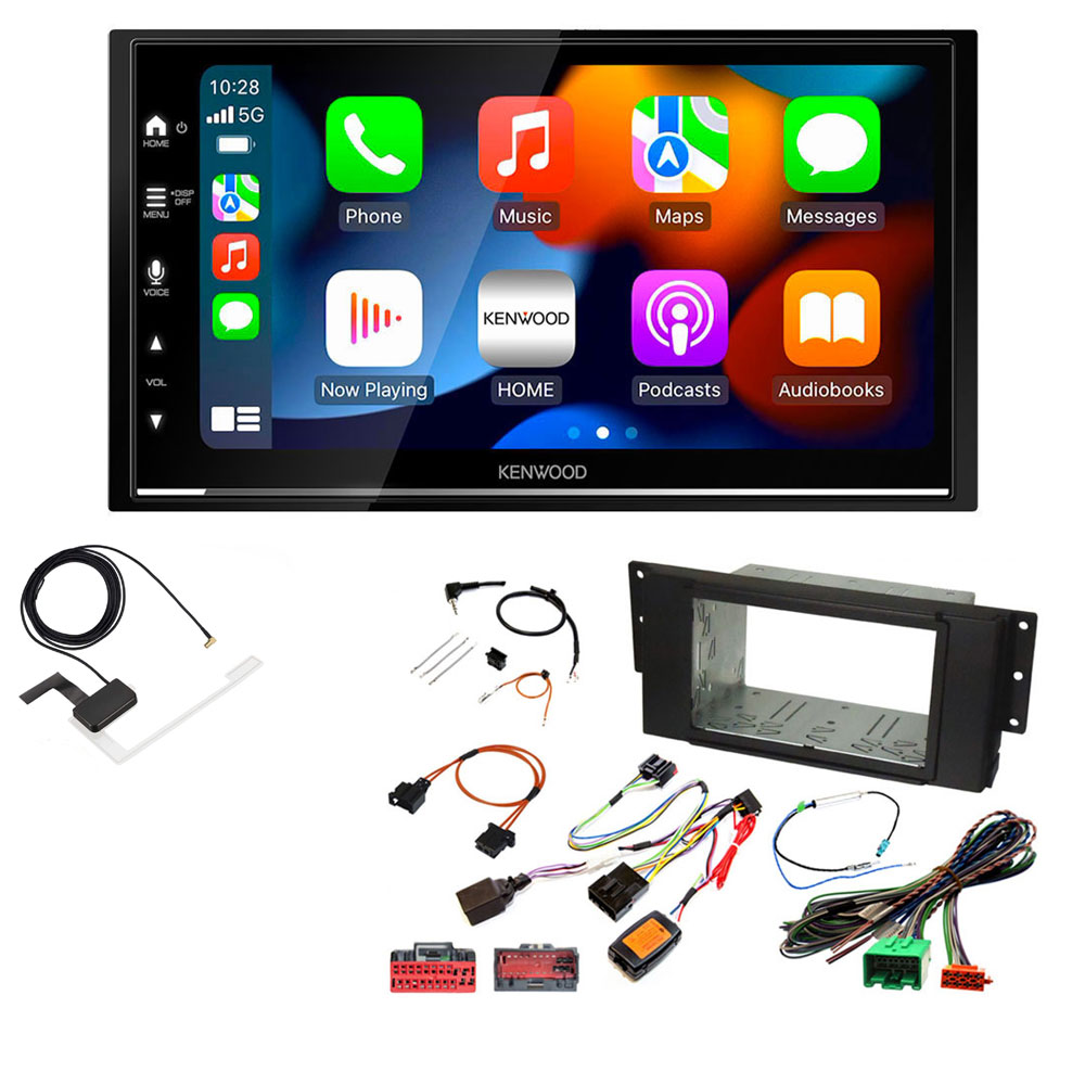 Land Rover Kenwood DMX7722DABS Wireless Apple CarPlay Android Auto DAB Stereo Upgrade Kit
