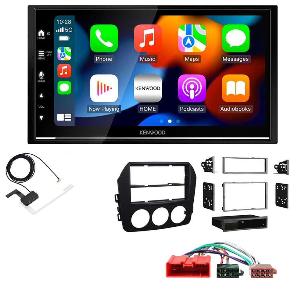 Mazda MX-5 2009 - 2015 Kenwood DMX7722DABS Wireless Apple CarPlay DAB Stereo Upgrade Kit