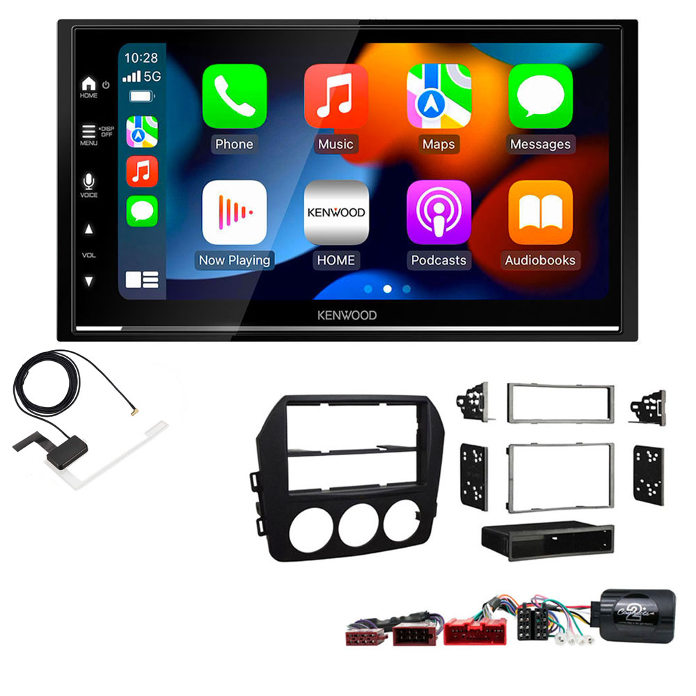 Mazda MX-5 (Bose Audio) 2009 - 2015 Kenwood DMX7722DABS Wireless Apple CarPlay Android Auto DAB Stereo Upgrade Kit