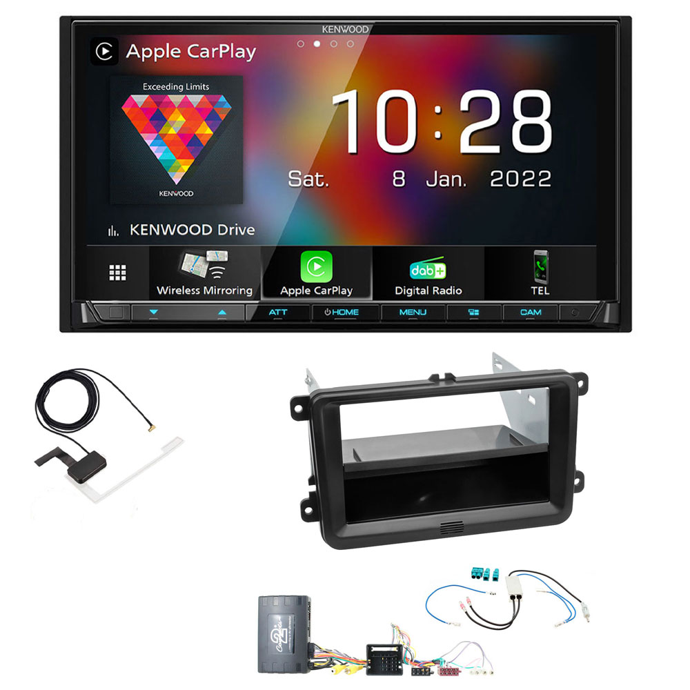 DMX8021DABS + Aerial + FKIT-VW-70