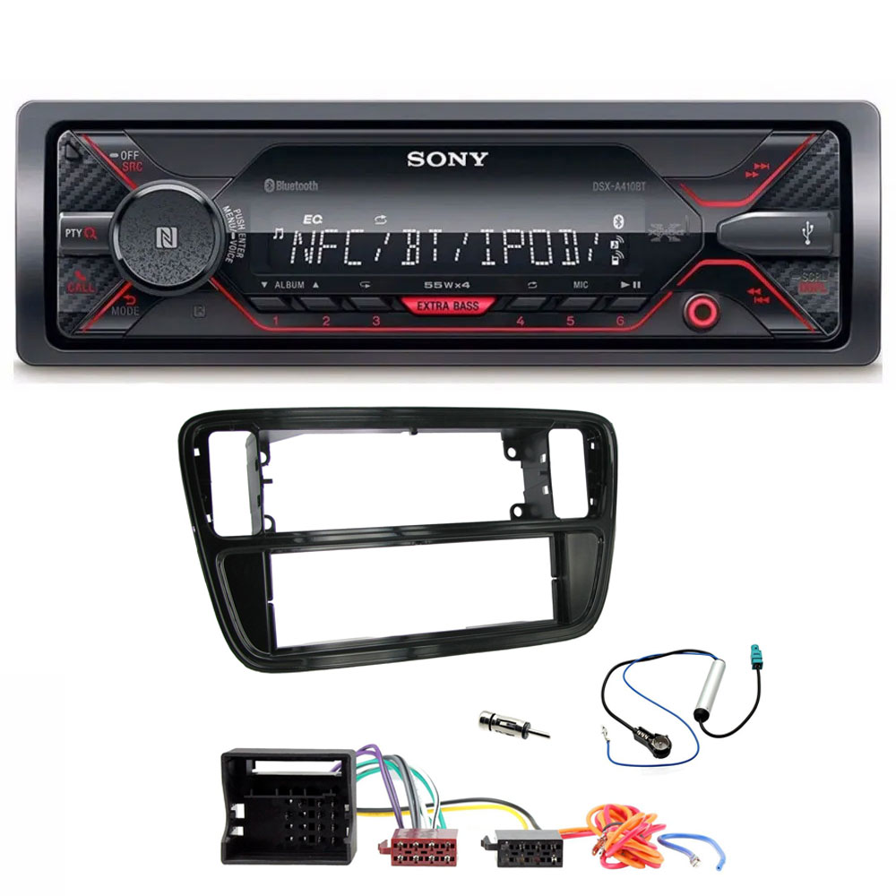 VW UP! 2011-2017 Sony Mechless Bluetooth USB iPhone iPod Car Stereo Upgrade Kit