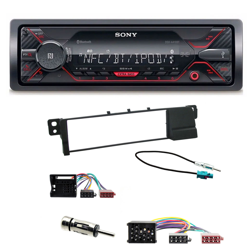 BMW 3 Series E46 Sony Mechless Bluetooth USB iPhone iPod Car Stereo Upgrade Kit