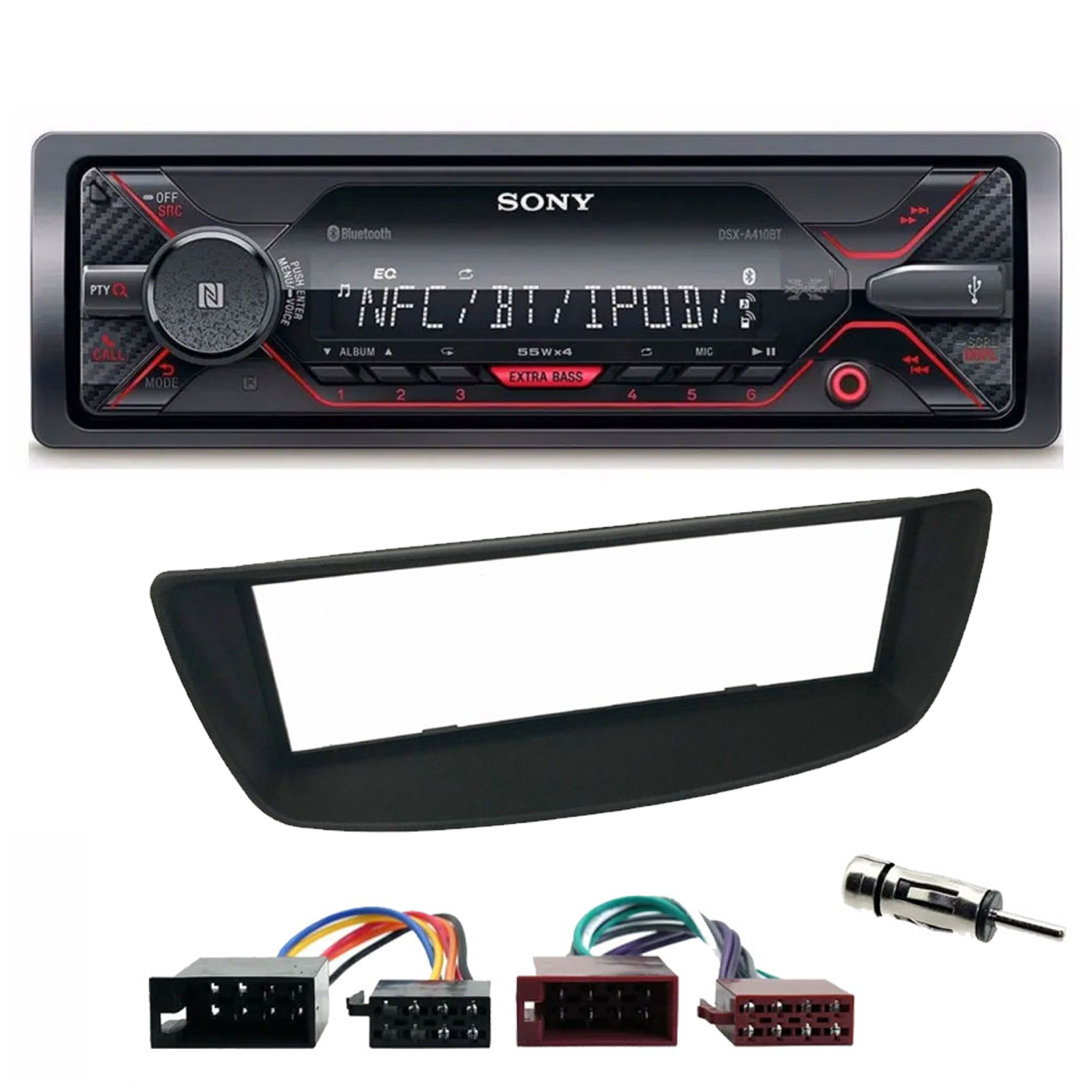 Peugeot 107 2005 - 2014 Sony Mechless Bluetooth USB iPhone iPod Car Stereo Upgrade Kit