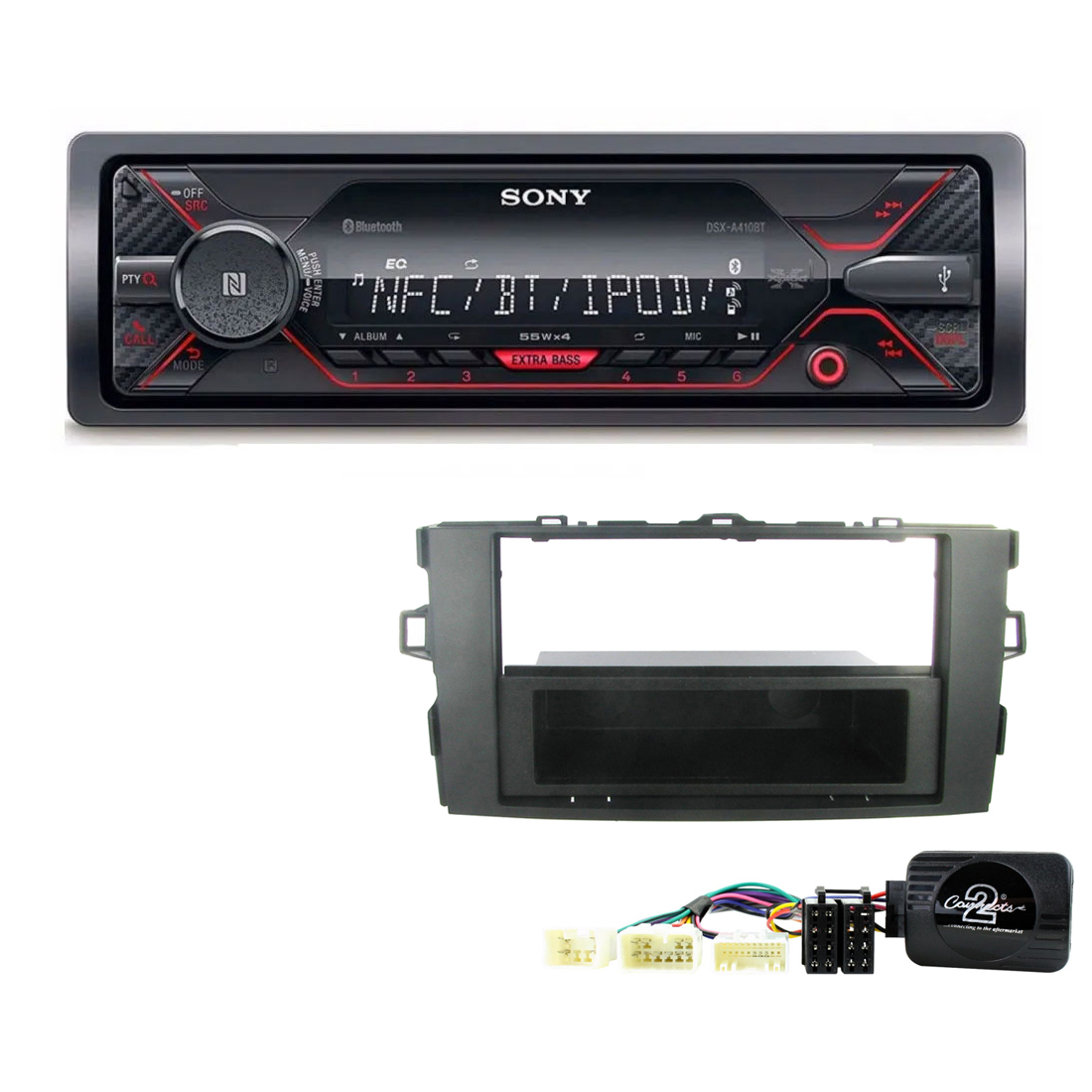 Toyota Auris 2007-2013 Sony Mechless Bluetooth USB iPhone iPod Car Stereo Upgrade Kit