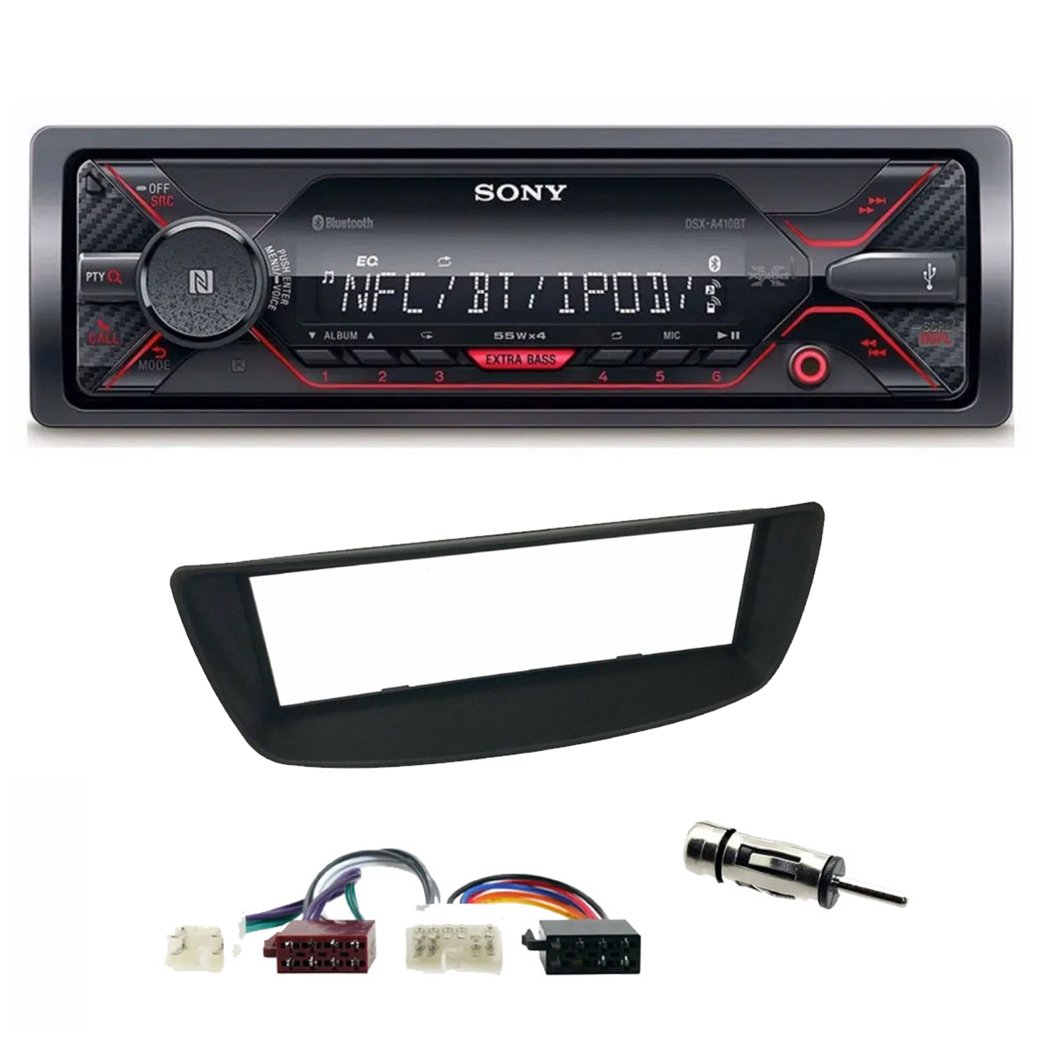 Toyota Aygo 2005 - 2014 Sony Mechless Bluetooth USB iPhone iPod Car Stereo Upgrade Kit