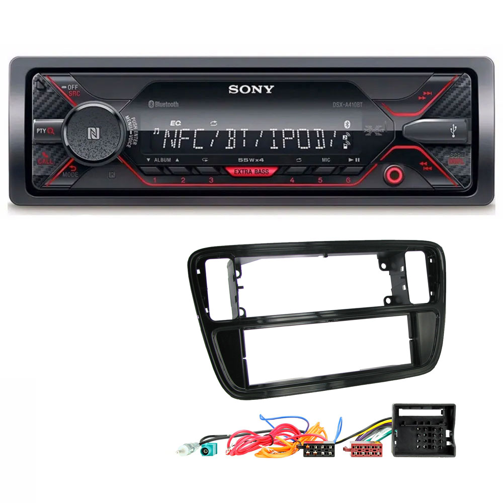 VW UP 2011-2017 Sony Mechless Bluetooth USB iPhone iPod Car Stereo Upgrade Kit