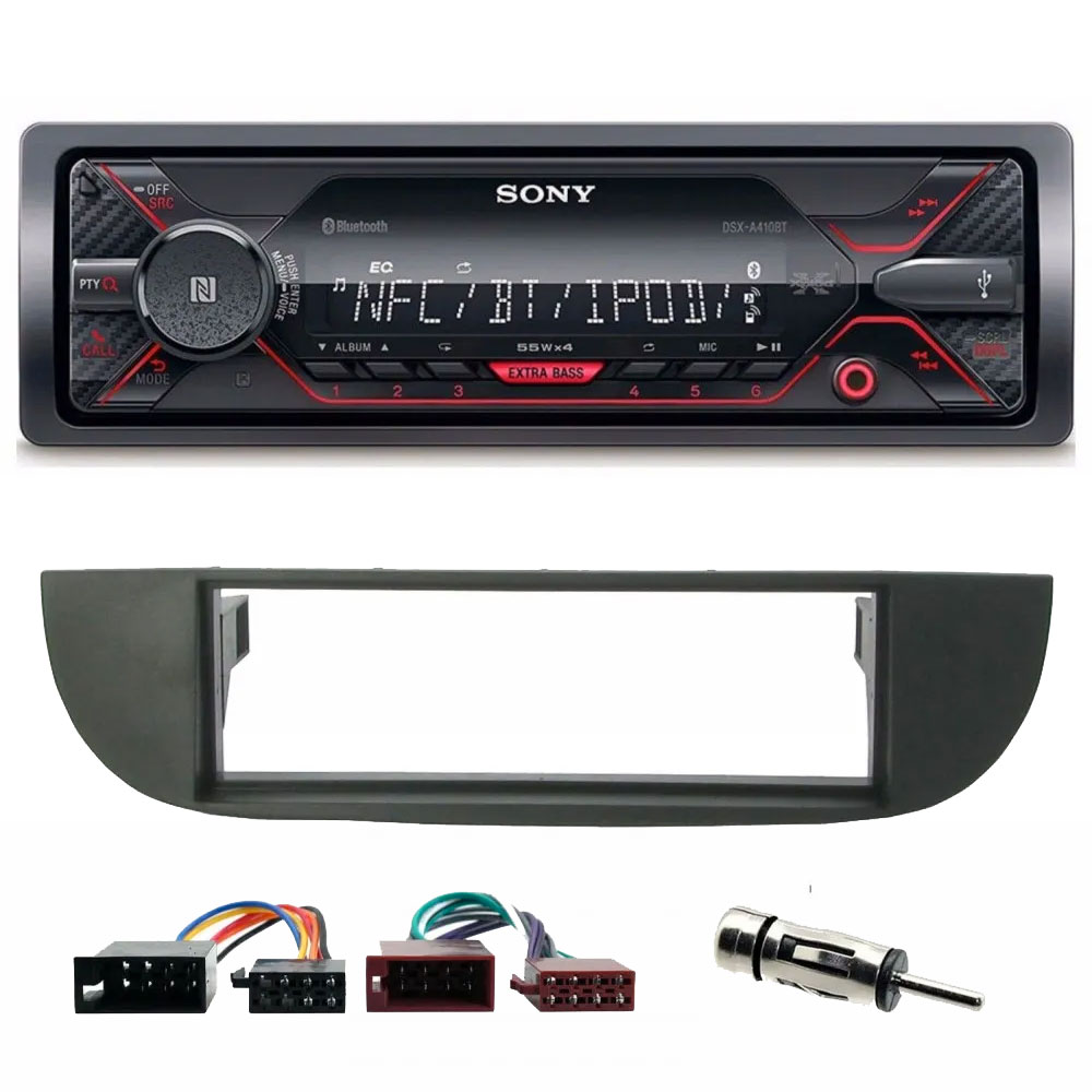 Fiat 500 2007-2015 Sony Mechless Bluetooth USB iPhone iPod Car Stereo Upgrade Kit