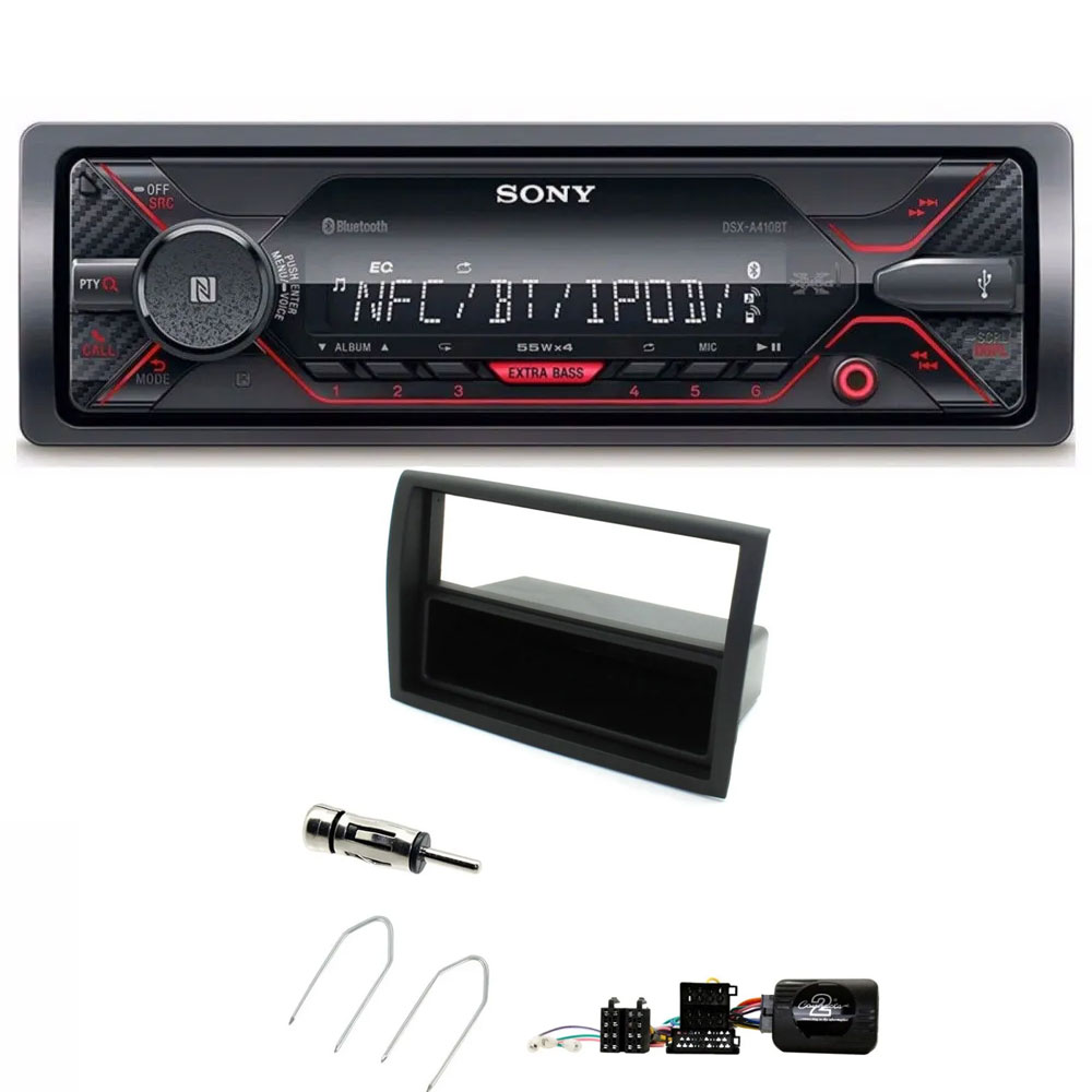 Fiat Ducato 2008 - 2011 Sony Mechless Bluetooth USB iPhone iPod Car Stereo Upgrade Kit