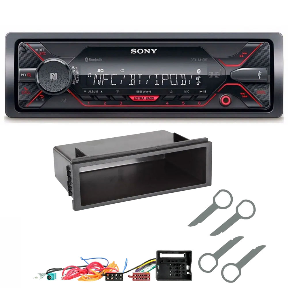 VW Fox, Transporter T5 Sony Mechless Bluetooth USB iPhone iPod Car Stereo Upgrade Kit