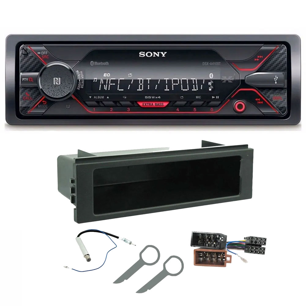 VW Bora, Golf MK IV, Lupo, Passat, Polo, Transporter Sony Mechless Bluetooth Car Stereo Upgrade Kit