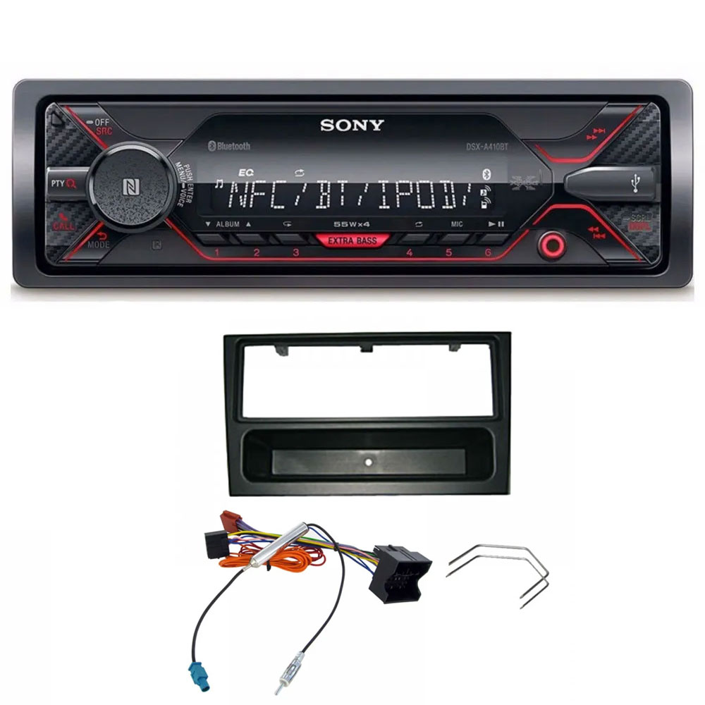 Vauxhall Agila, Corsa, Meriva, Tigra, Vivaro Sony Mechless Bluetooth USB Car Stereo Upgrade Kit