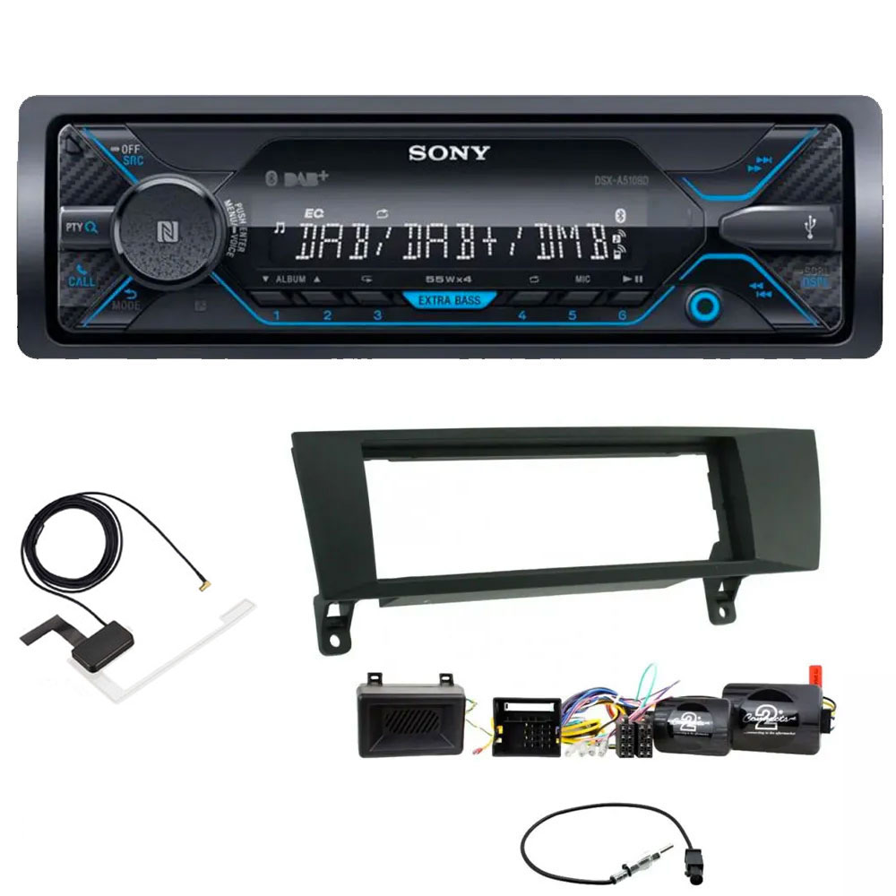 BMW 1 3 Series Sony DAB Radio Bluetooth Stereo iPhone Android Upgrade Kit