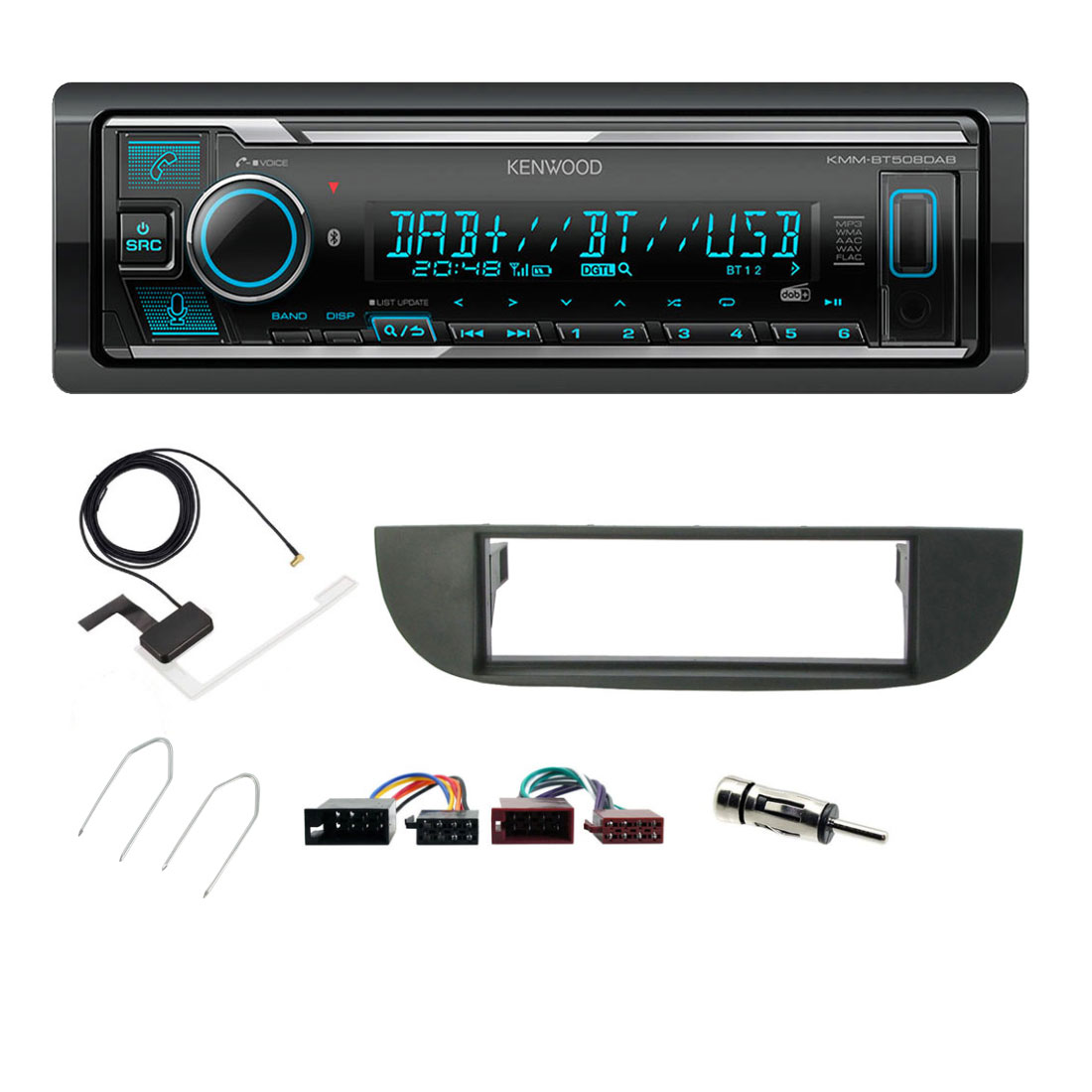 KMM-BT508DAB + FKIT-FIAT-28
