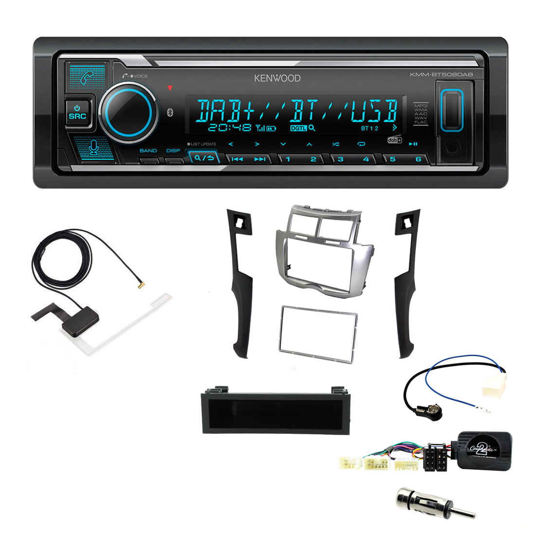 KMM-BT508DAB + FKIT-TOYOTA-42