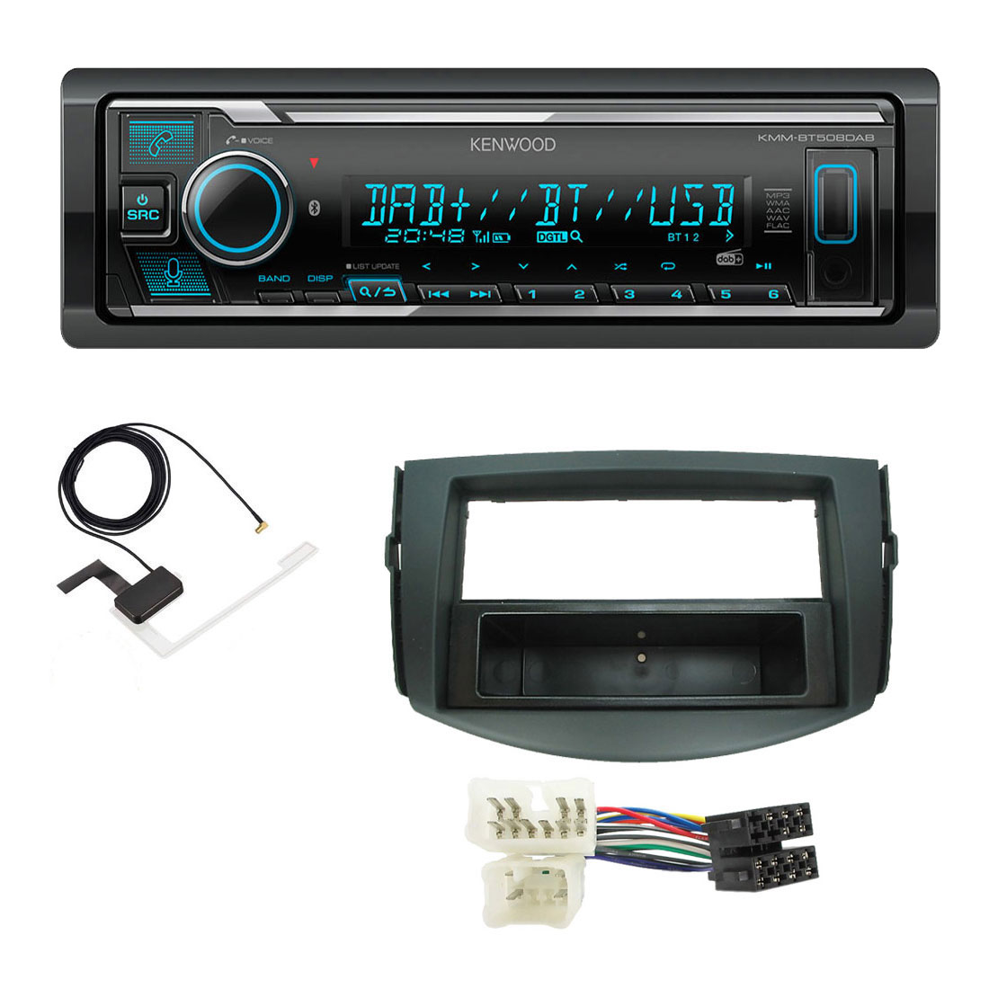 KMM-BT508DAB + FKIT-TOYOTA-09