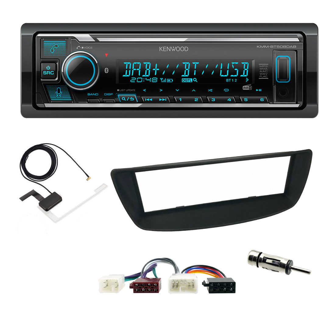 KMM-BT508DAB + FKIT-TOYOTA-58