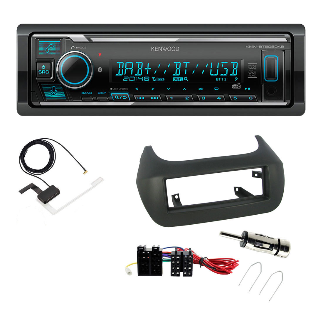 KMM-BT508DAB + FKIT-PEUGEOT-34