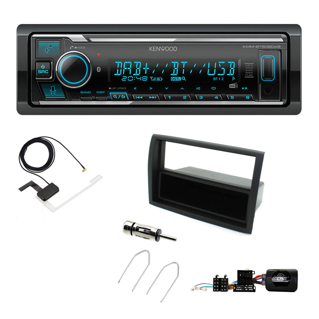 KMM-BT508DAB + FKIT-FIAT-42